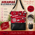 Arkansas Razorbacks Crossbody Bag – Handmade Team Spirit Purse